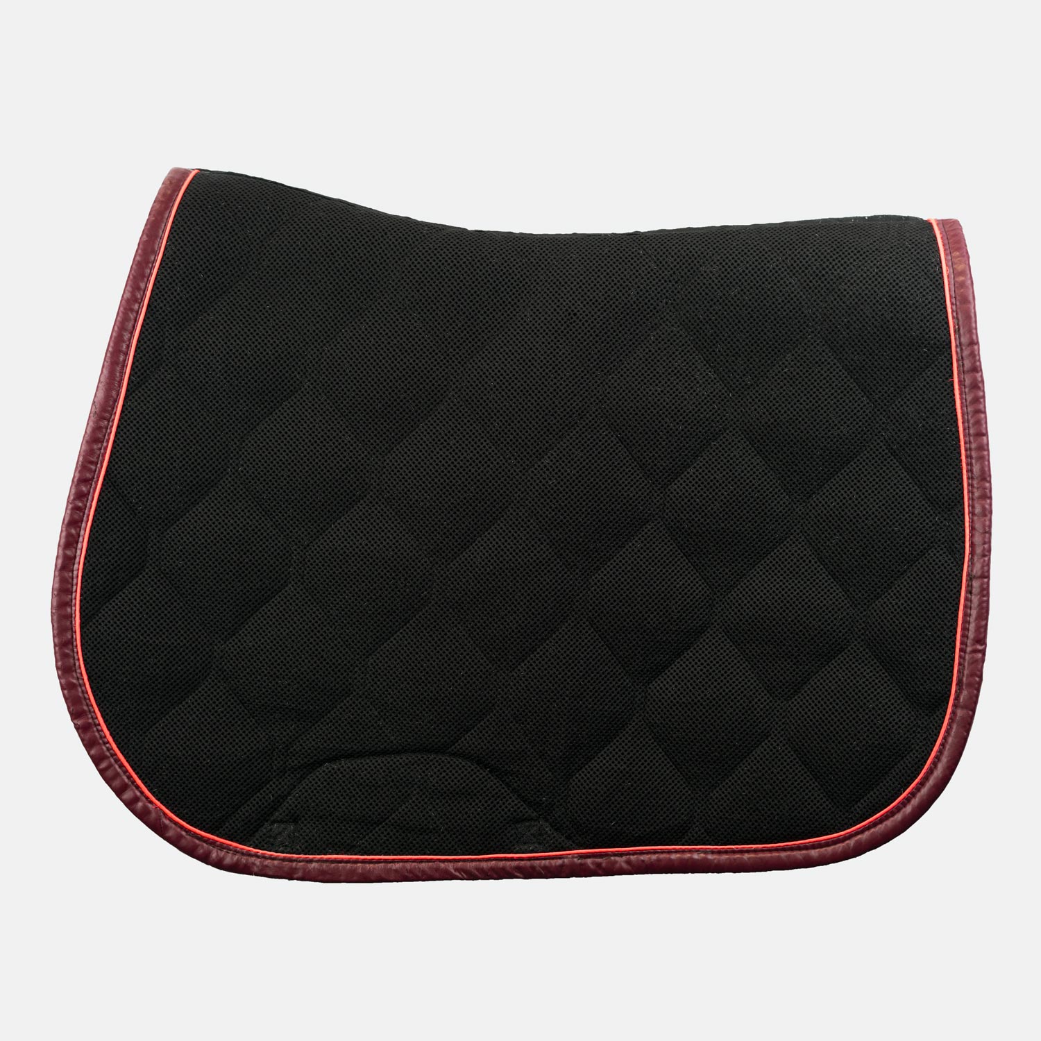 GEM Equitation - Tapis de selle classique Obstacle Cheval - Diamant  (noir/argent/blanc)