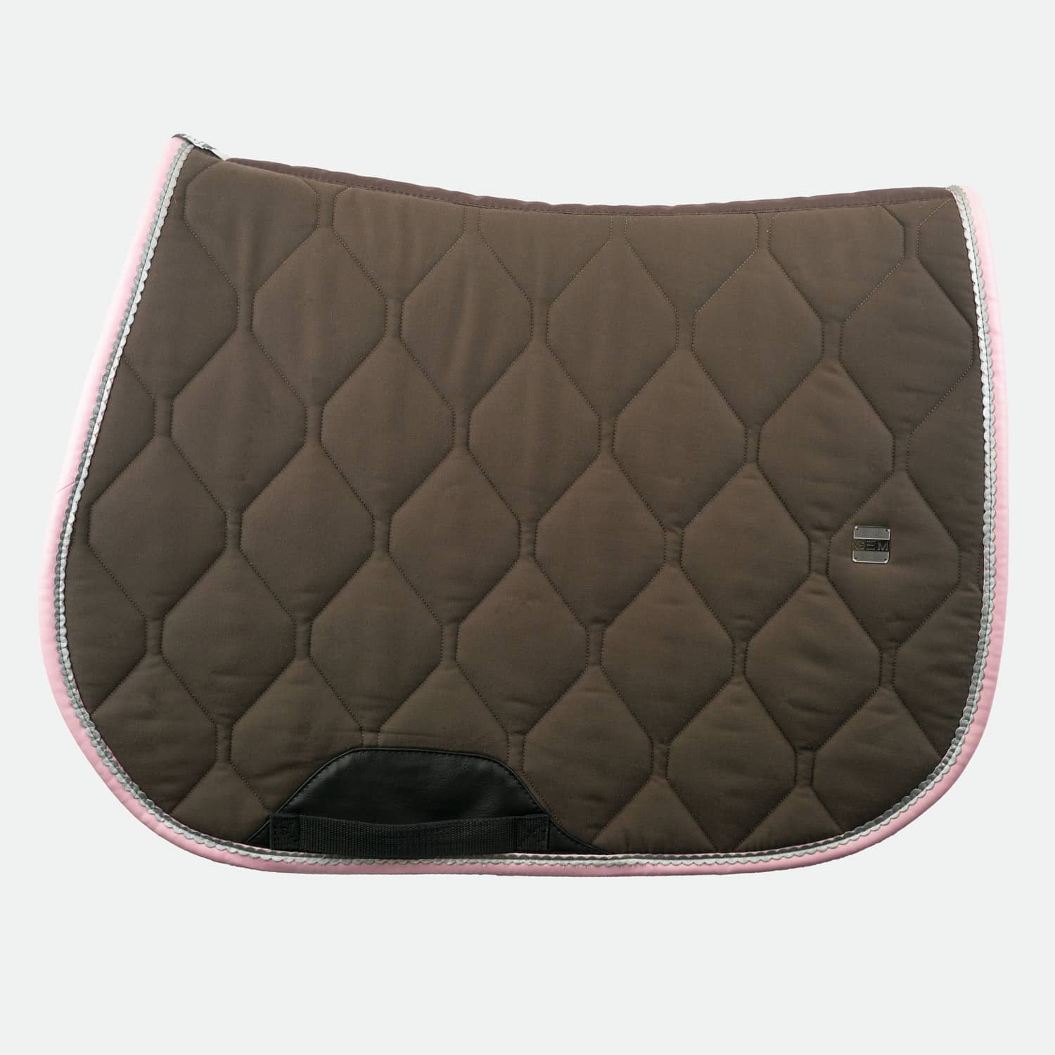 Gem Equitation - Tapis De Cso Classique Kaki / Rose - Myver Sellerie