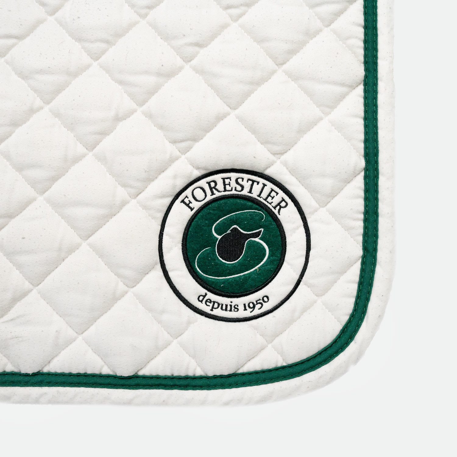 Forestier Sellier Tapis De Dressage Diamond Short Blanc Myver