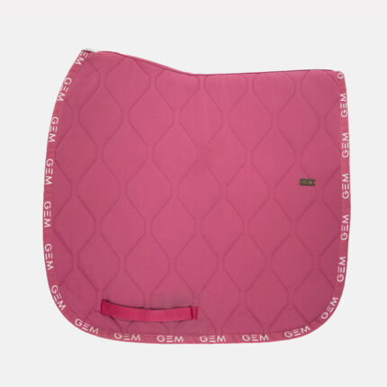Gem Equitation - Tapis De Dressage Love Gem Framboise