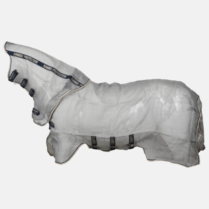 Horseware - Couverture Anti Mouche Rambo Protector 0G Argent, Marine