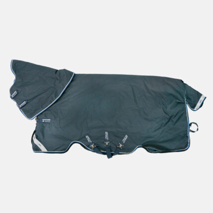 Horseware - Couverture d’extérieur Amigo Bravo 12 Plus 400g Bleu marine, marine, blanc