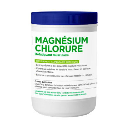 ESC Laboratoire - Magnésium Chlorure – Récupération musculaire cheval et gestion du stress