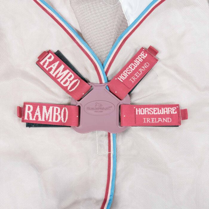 Horseware - Couverture Anti Mouche Rambo Protector Avec Fermeture Disque Avoine – Image 2
