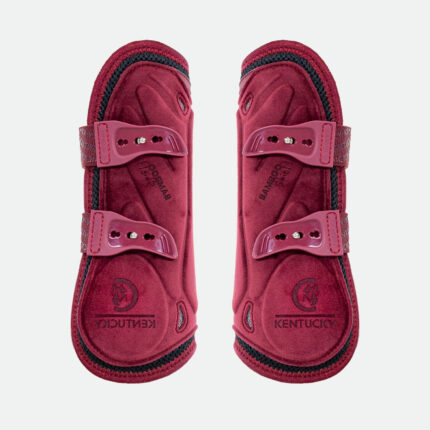 Kentucky Horsewear - Guêtres Ouvertes Bamboo Élastique Velvet Bordeaux