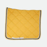 Rg Italy - Tapis De Dressage Coton À Carreaux Personnalisé Moutarde