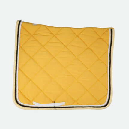 Rg Italy - Tapis De Dressage Coton À Carreaux Personnalisé Moutarde