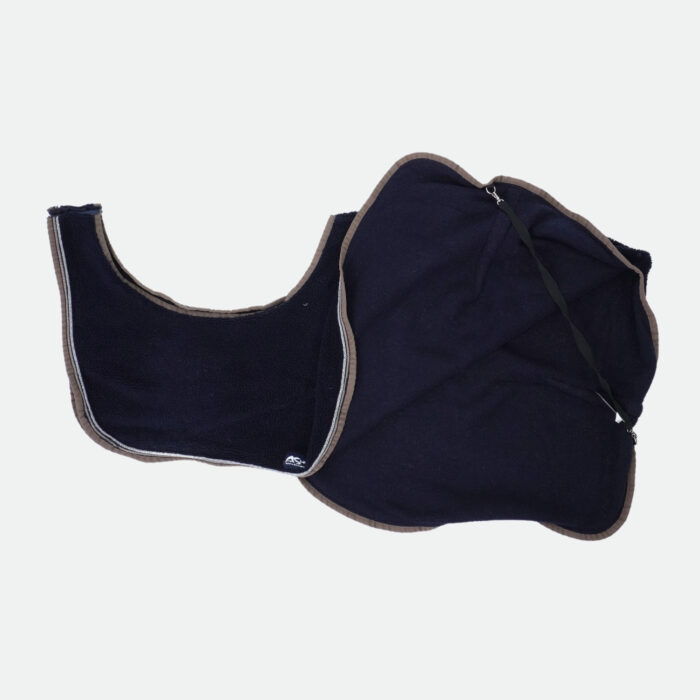 Anna Scarpati - Couvre-Reins Polaire Teddy Marine – Image 2
