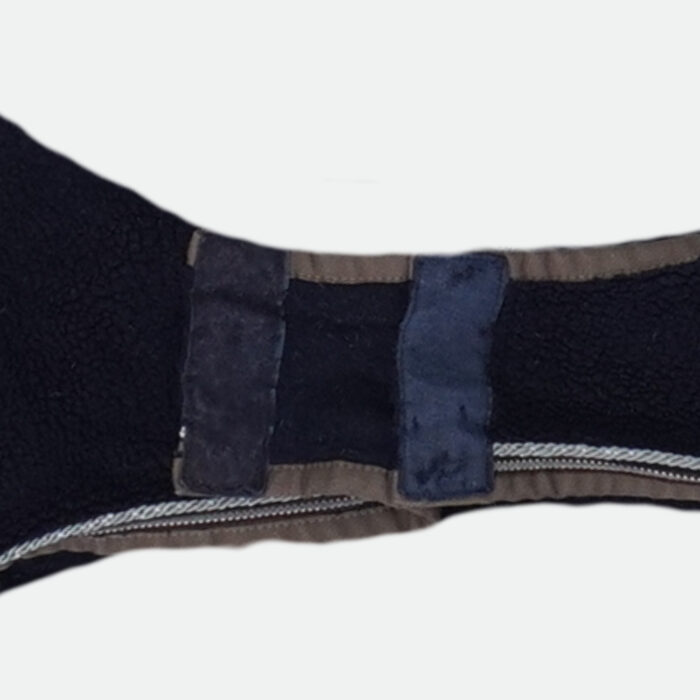 Anna Scarpati - Couvre-Reins Polaire Teddy Marine – Image 3
