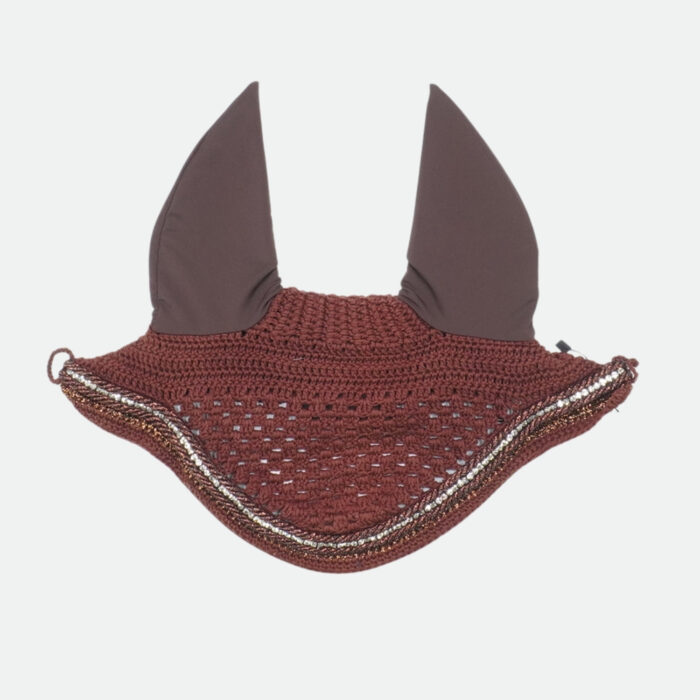 Cristina Sport - Bonnet Court Strass Marron Foncé – Image 1