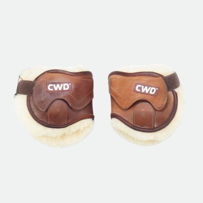 Cwd Sellier - Protège Boulets Mouton Synthétique Poney Marron / Marron – Image 1