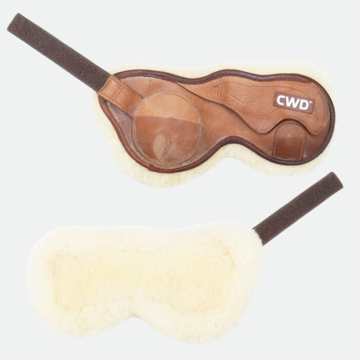 Cwd Sellier - Protège Boulets Mouton Synthétique Poney Marron / Marron – Image 2