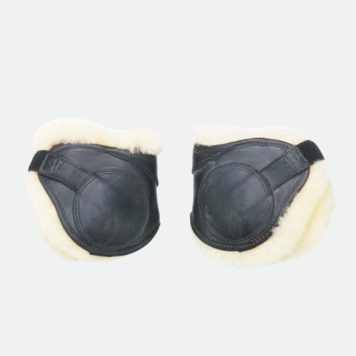 Cwd Sellier - Protège Boulets Velcro Imitation Mouton Noir – Image 3