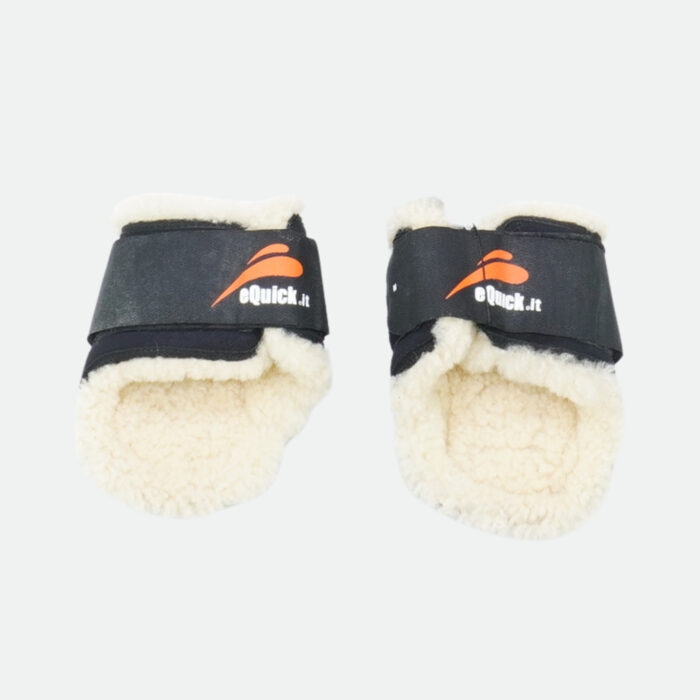 Equick - Protège Boulets Eshock Velcro Fluffy Noir – Image 2