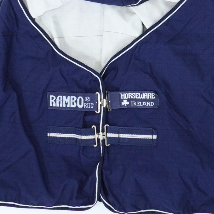 Horseware - Chemise De Box Rambo Old Bleu Marine, Blanc – Image 3