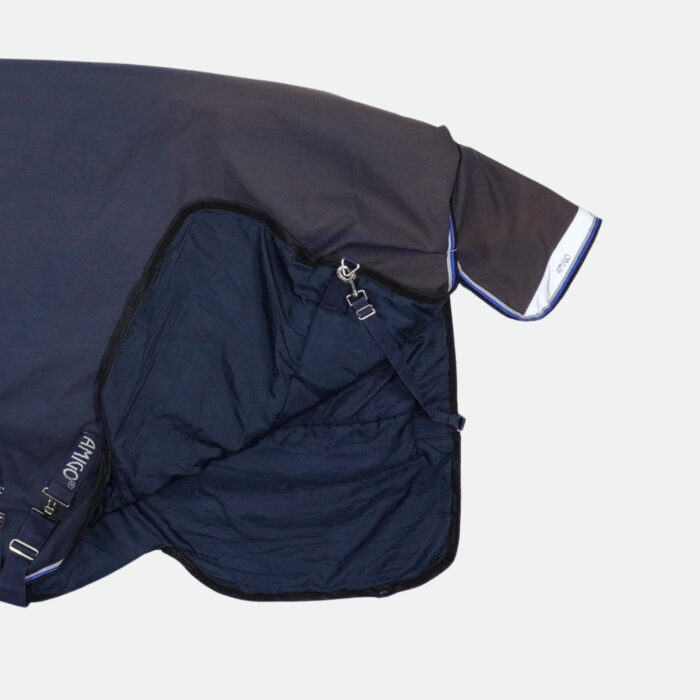 Horseware - Couverture D’Extérieur Amigo Bravo 12 Original 400G Marine, Argent – Image 3