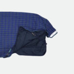 Horseware - Couverture D’Extérieur Rhino 450G Marine À Carreaux, Indigo – Image 3