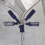 Horseware - Couvertures Anti Mouches Rambo Protector 0G Argent, Marine, Blanc – Image 3