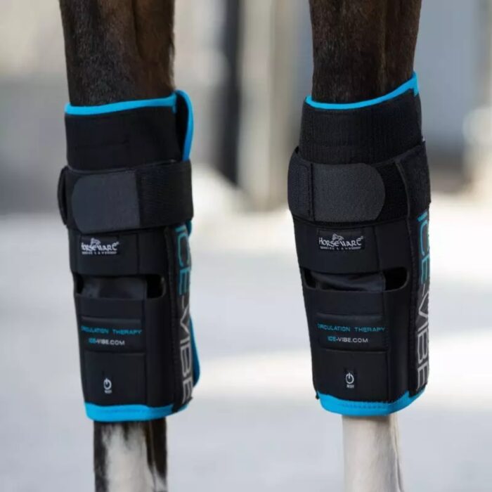 Horseware - Ice-Vibe Protège Genou De Repos Froides & Vibrantes Noir – Image 3