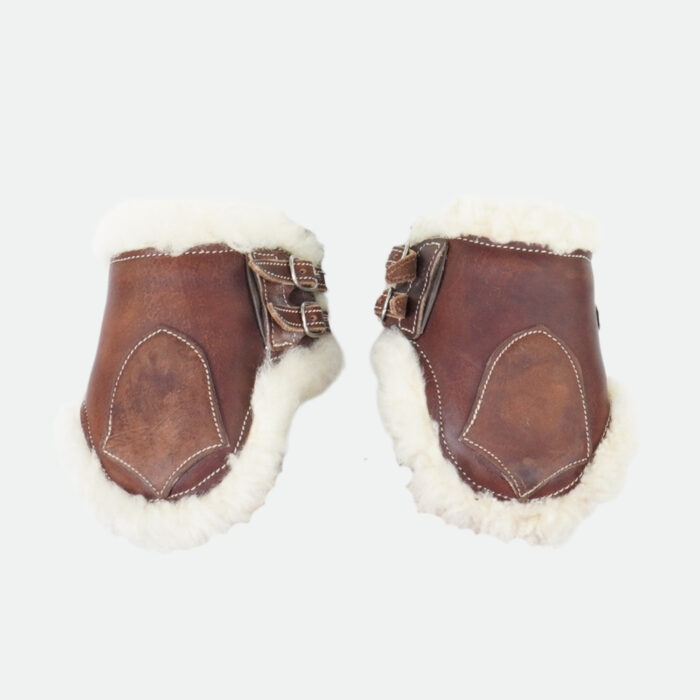 Jump'In - Protège Boulets Cuir Mouton Noisette – Image 1