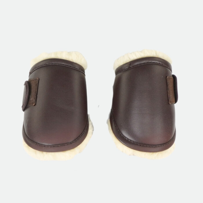 Kentucky Horsewear - Guêtres Fermées Cuir Sheepskin Postérieur Short Marron – Image 2