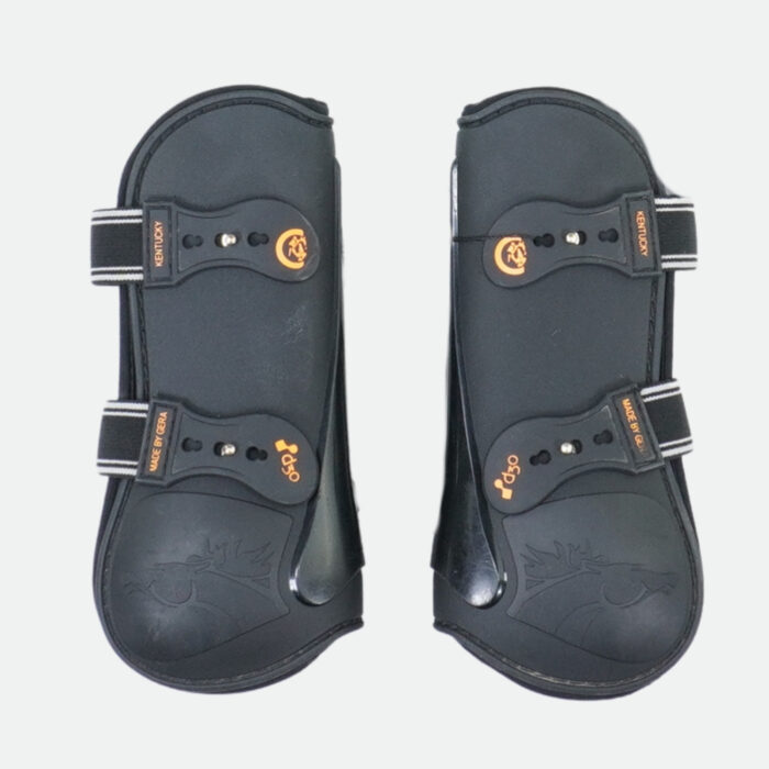 Kentucky Horsewear - Guêtres Ouvertes D30 Old Noir – Image 1