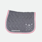 Paddock Sports - Tapis De Cso Dance With Him Gris Chiné, Blanc Et Fuchsia