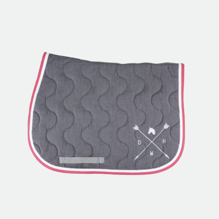 Paddock Sports - Tapis De Cso Dance With Him Gris Chiné, Blanc Et Fuchsia – Image 1