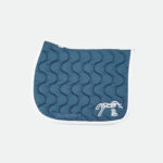 Pénélope Store - Tapis De Cso Point Sellier Classique Bleu Pétrol / Blanc