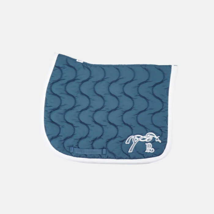 Pénélope Store - Tapis De Cso Point Sellier Classique Bleu Pétrol / Blanc – Image 1
