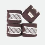 Rg Italy - Bandes De Polo Personnalisé Marron Carreaux