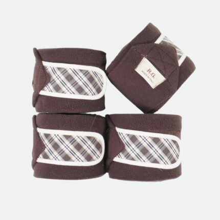 Rg Italy - Bandes De Polo Personnalisé Marron Carreaux