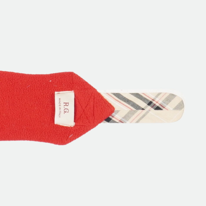 Rg Italy - Bandes De Polo Personnalisé Rouge / Blanc – Image 2