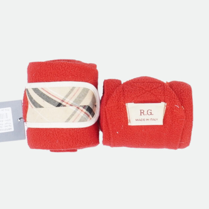 Rg Italy - Bandes De Polo Personnalisé Rouge / Blanc – Image 1