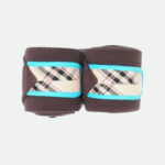 Rg Italy - Bandes De Polo Set de 2 Personnalisé Marron / Azure