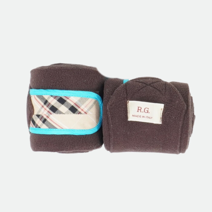 Rg Italy - Bandes De Polo Set de 2 Personnalisé Marron / Azure – Image 3