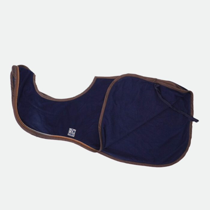 Rg Italy - Couvre-Reins Polaire Personnalisé Marine / Marron – Image 2