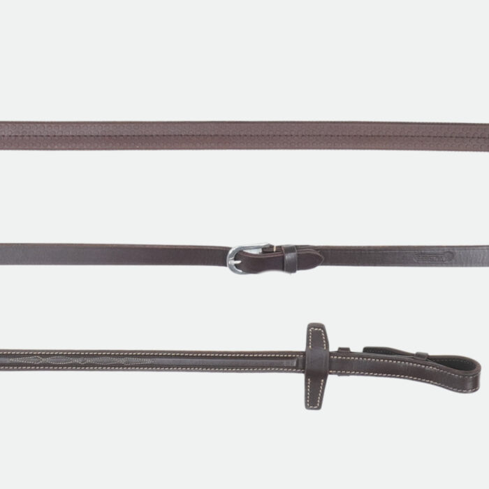 Signature By Antares - Rênes Caoutchouc 16 Mm Marron – Image 1