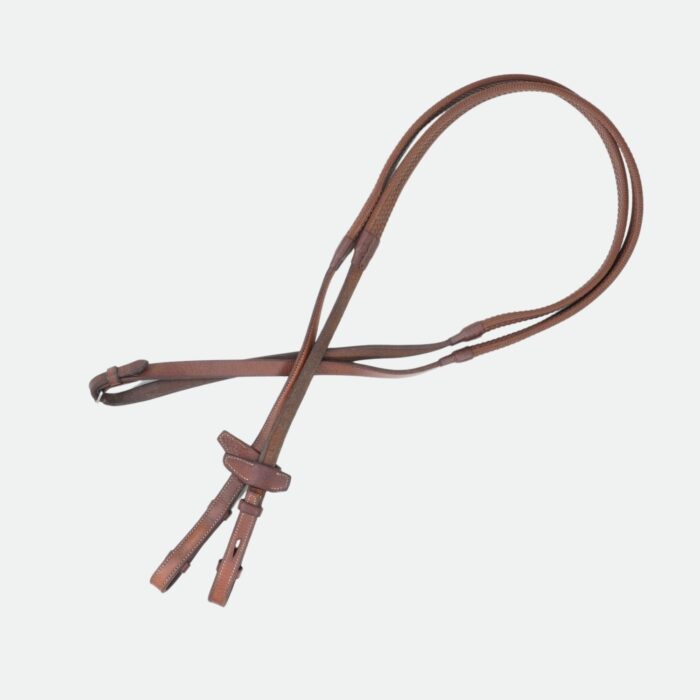 Antares Sellier - Rênes Caoutchouc Cuir Et Nylon Origin 20Mm Marron – Image 1