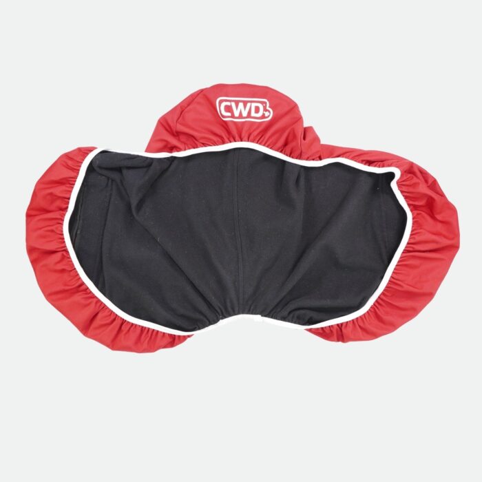 Cwd Sellier - Housse De Selle Classic Avec Trou D'Étrier Rouge – Image 3
