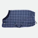 Horseware - Couverture De Box Rhino Original Vari-Layer 250G Marine À Carreaux,