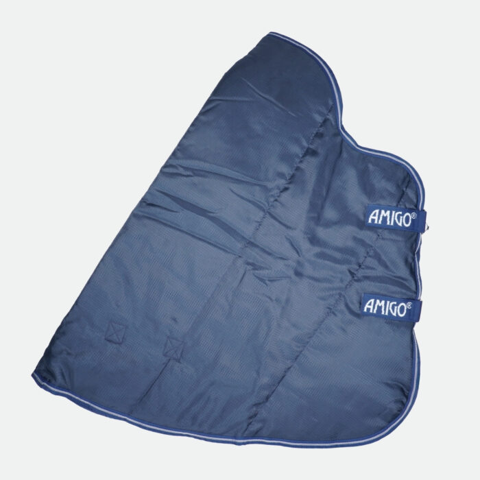 Horseware - Couvre Cou Amigo Insulator Hood 150G Bleu Marine, Blanc – Image 2