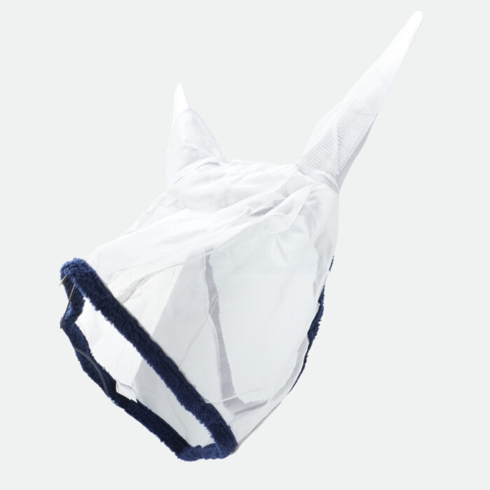Horseware - Masque Anti Mouches Amigo Fine Mesh Argent, Bleu Marine – Image 2