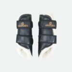 Kentucky Horsewear - Guêtres Fermées Cuir Sheepskin Postérieurs Noir