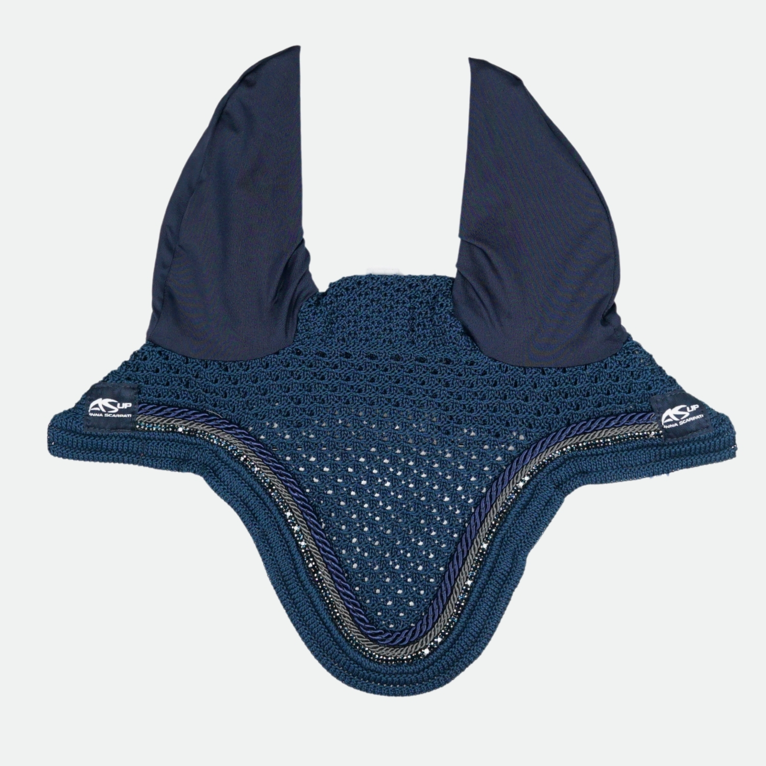 Anna-Scarpati-Bonnet-Court-Zueg-Strass-Zaffiro-cheval-occasion-1-ART0712202 Anna Scarpati - Bonnet Court Zueg Strass Zaffiro – Image 1