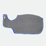 Cristina Sport - Couvre-Reins En Polaire Gris / Bleu Roi