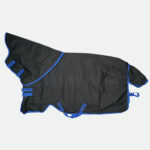 Horseware - Couverture d'éxtérieur Amigo Ripstop 900D Plus 200G Noir, Classic Bleu