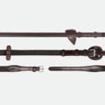 Dy'On - Rênes Ajustables 5 / 8 New English Collection Marron