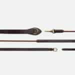 Dy'On - Rênes Allemandes Leather / Nylon Draw Reins 5 8 D Collection Marron