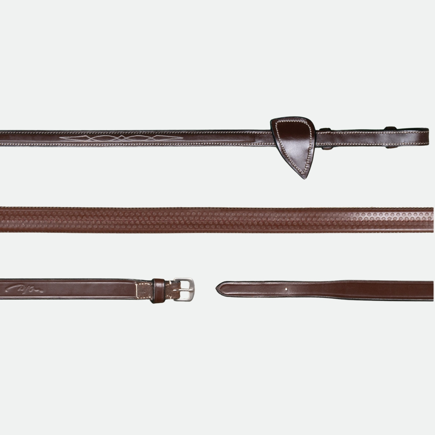 DyOn-Renes-Caoutchouc-1-2-Collection-Us-Jumping-Marron-cheval-occasion-2-ART0002354 Dy'On - Rênes Caoutchouc 1 / 2 Collection Us Jumping Marron – Image 1